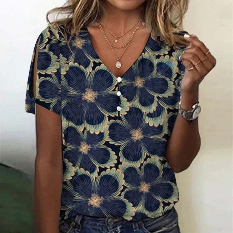LP | Vintage blouse with floral print