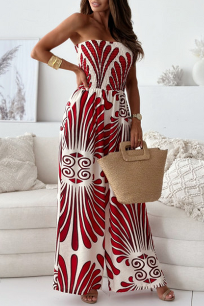 LD Casual Street Striped Pocket Contrast Strapless Jumpsuits (4 colours)