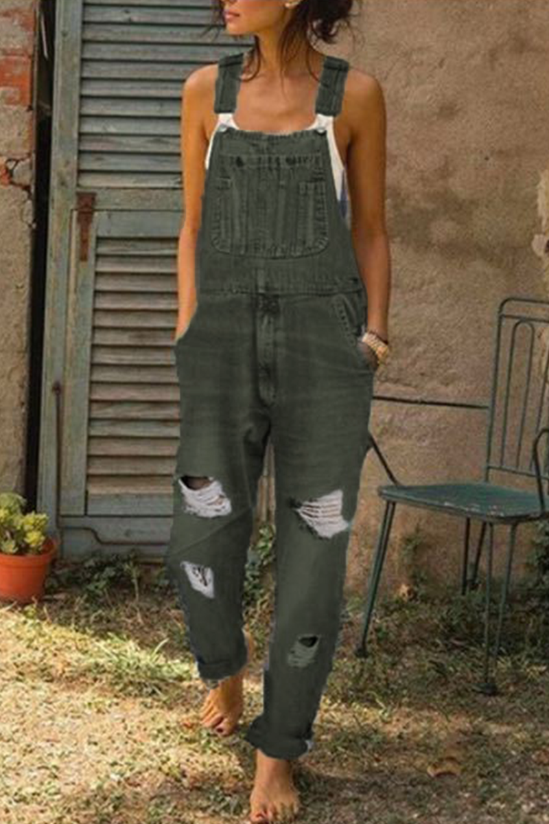 Casual Smooth Ripped Harlan Jumpsuits (3 colors)