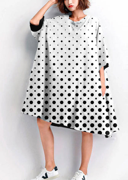 LP | Embroidered casual dresses with wide bottoms