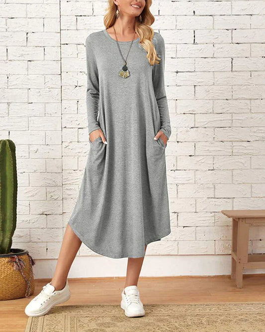 LP | fitted dress with long sleeves