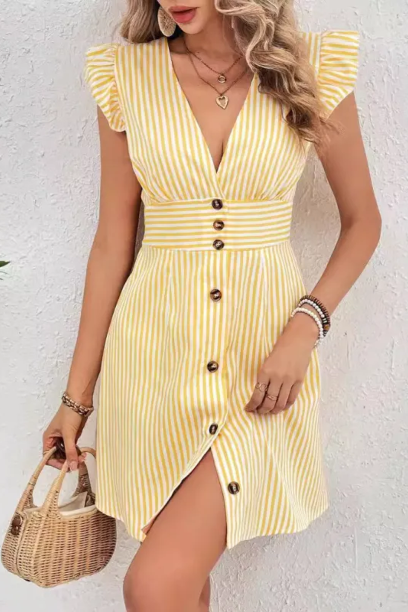 Elise | Women's V-Neck Shirt Dress