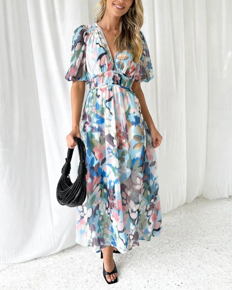 LP | Asymmetrical - Trendy design, high slit, wide silhouette - ideal for summer evenings