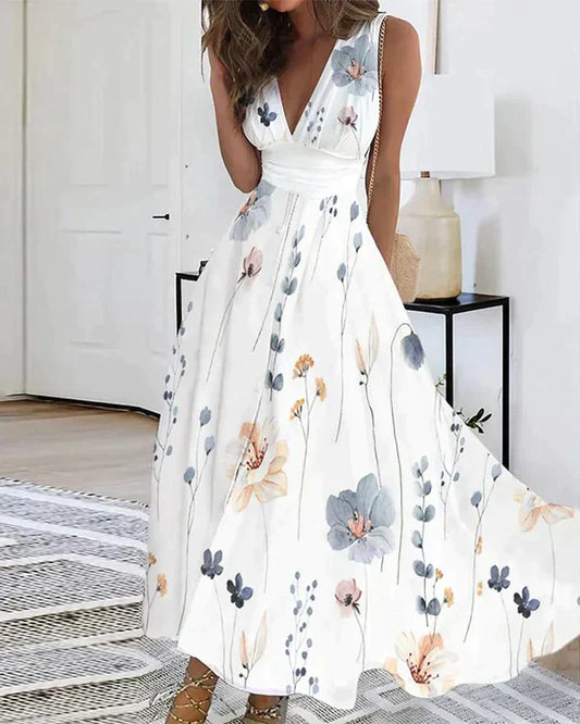 LP | Elegant white floral dress