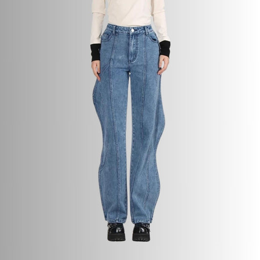 Trendy band pleated pants for ladies