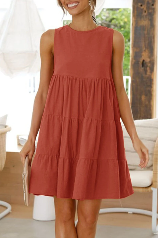 LP | Princess dresses with round neckline and casual, trendy patches