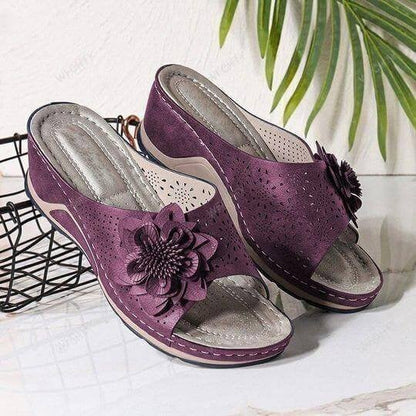 Xiomara® | Orthopedic sandals in soft leather with arch support