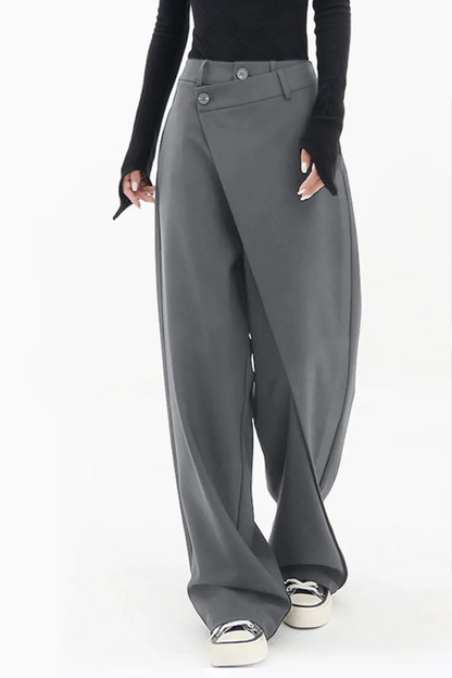 Zara | Women's Irregular Wide-Leg Pants