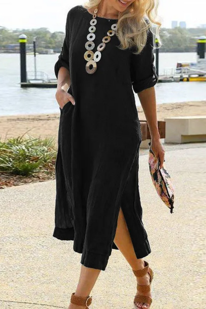 Clara | Women's Long Shirt Dress