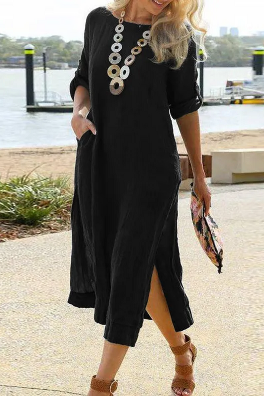 Clara | Women's Long Shirt Dress