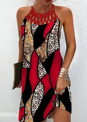 LP | Multicolor dress with abstract print