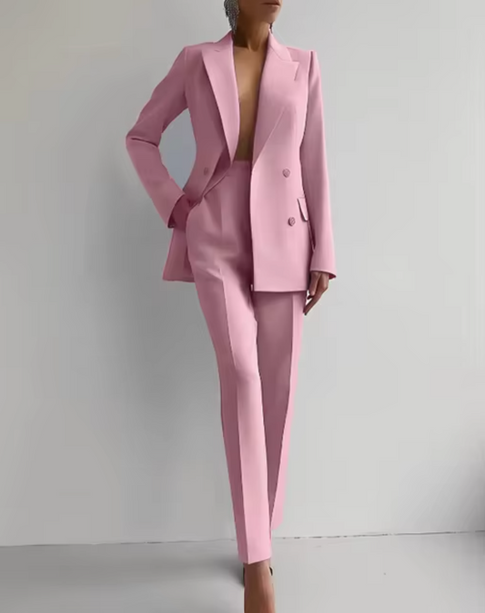 Mariza - Pleated blazer and pants set