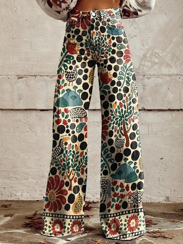 Edie - Retro wide-leg pants