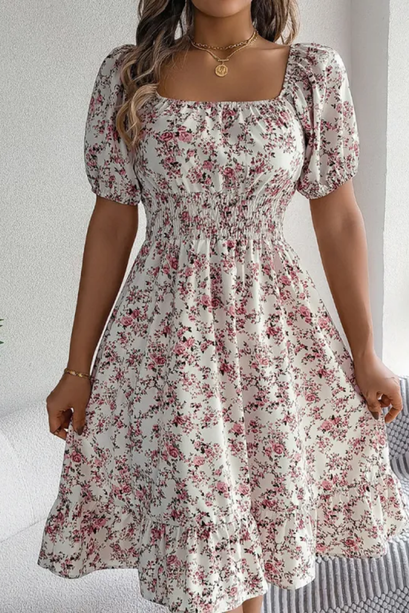 Lila | Women's Floral Ruffle Dress