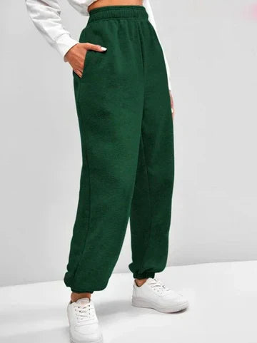 Comfortable jogging pants with high waistband