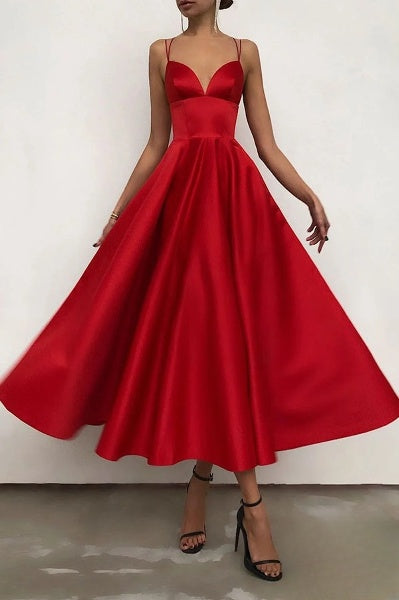 LP | Maxi dress with V-neck and no-frills back