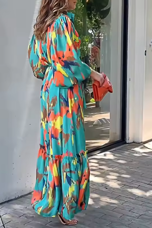 Celeste | Women's Printed Long Dress