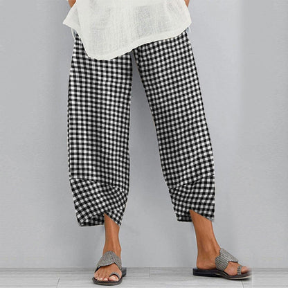 Nora - Cotton and linen pants