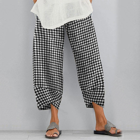 Nora - Cotton and linen pants
