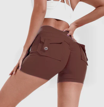 High-waisted shorts