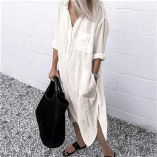 Loose-fitting high-quality dresses in many colors