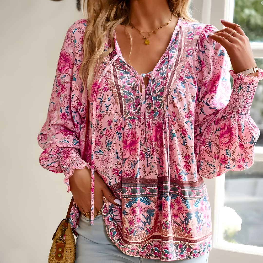 Calliopen | Floral blouse for women | Elegante