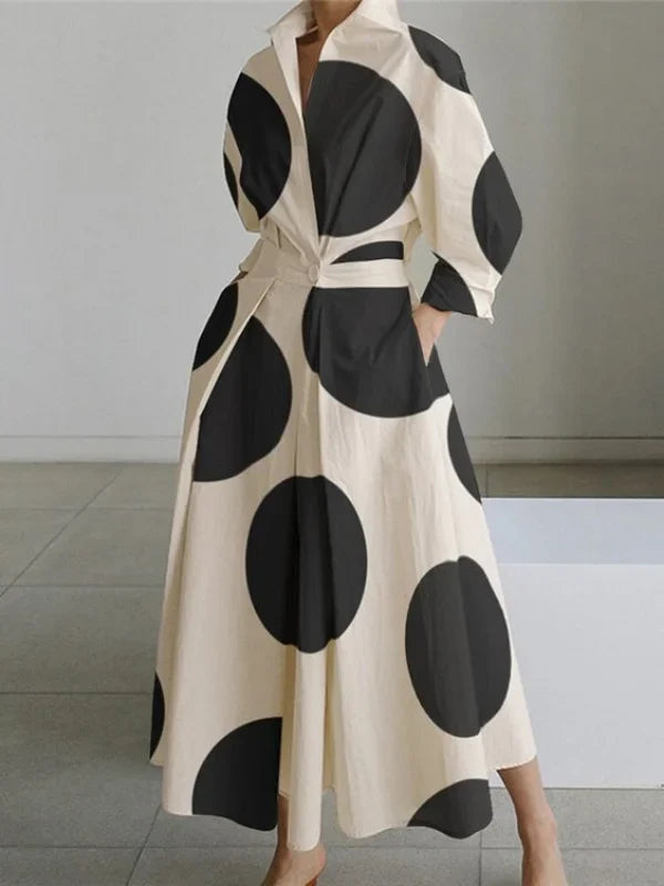 LP | Maxi dress with temperament print