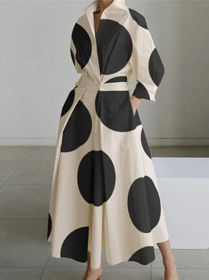 LP | Maxi dress with temperament print