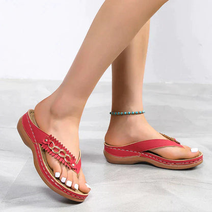 LP | orthopedic thong sandals with wedge sole