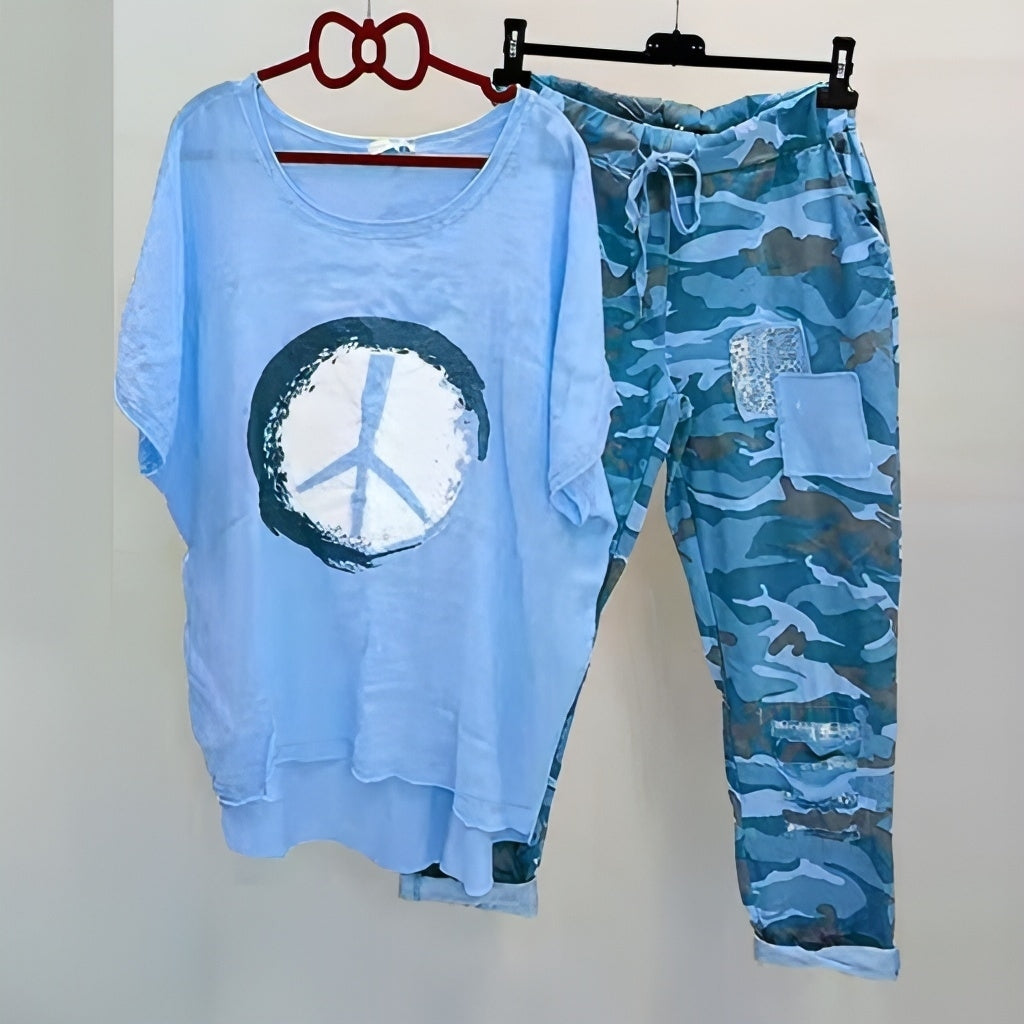 LP | cool-and-airy shirt-and-pants set