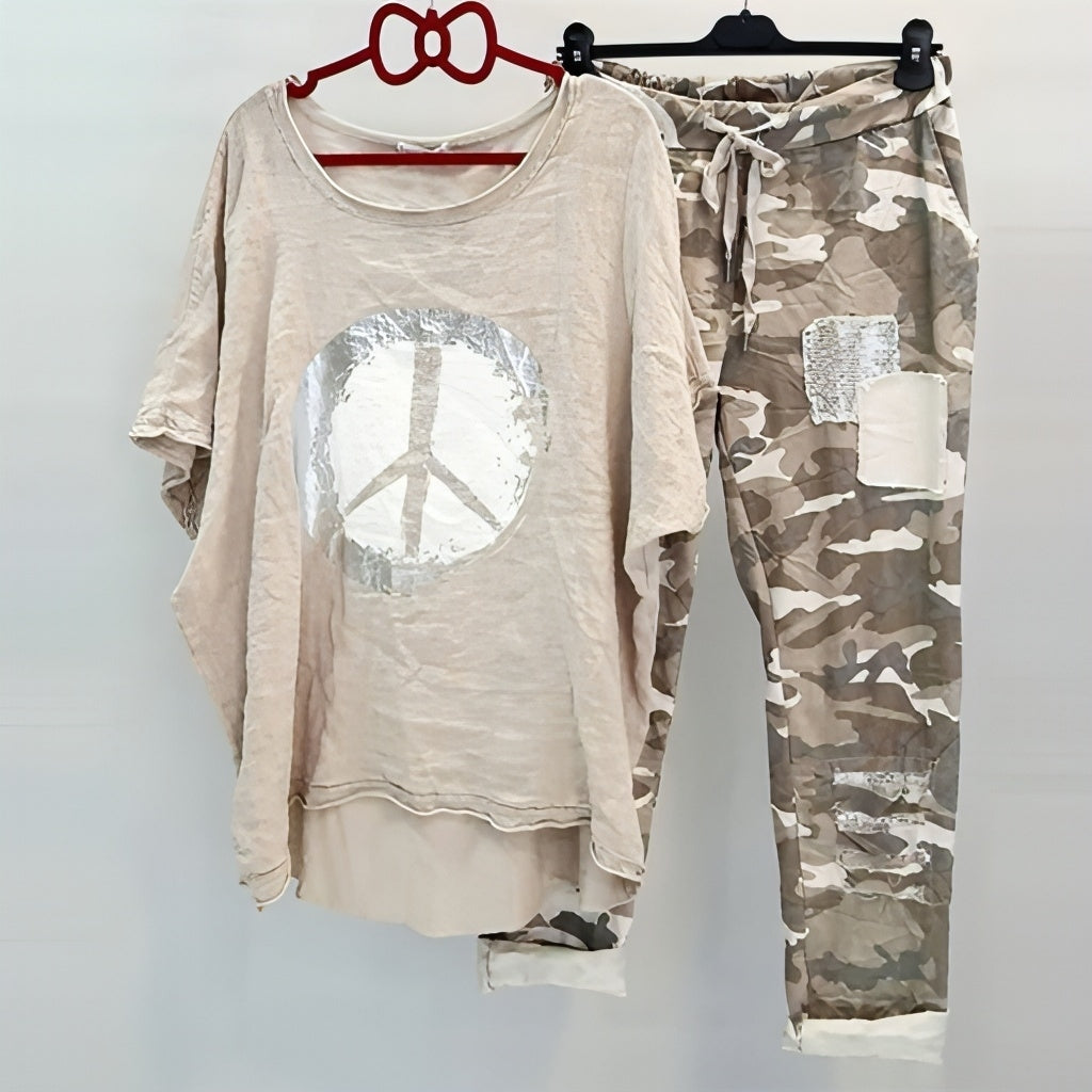 LP | cool-and-airy shirt-and-pants set