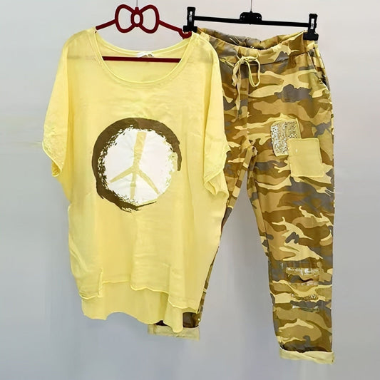 LP | cool-and-airy shirt-and-pants set