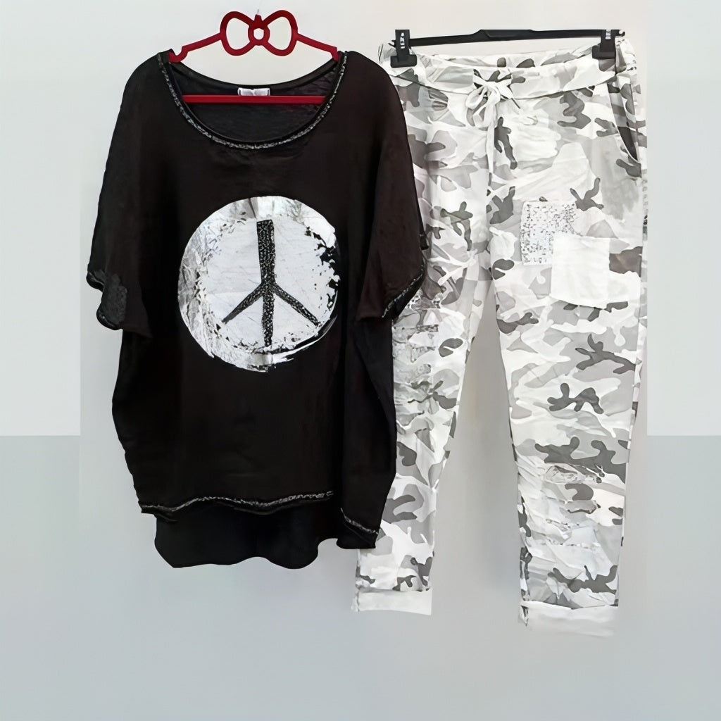 LP | cool-and-airy shirt-and-pants set