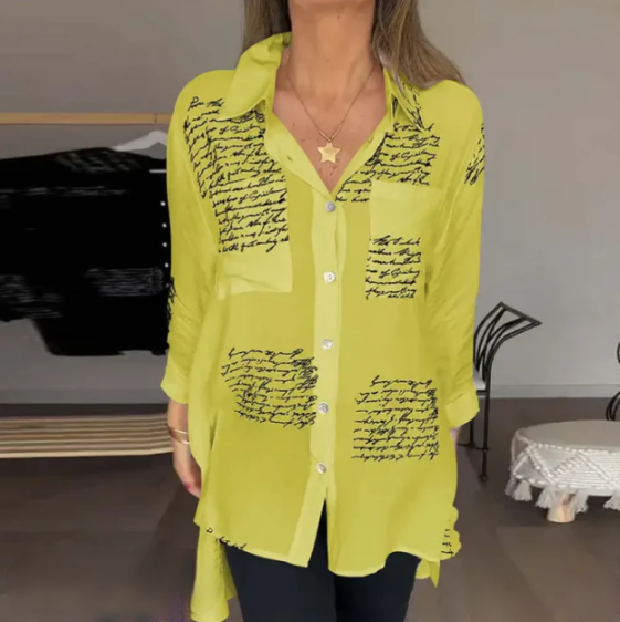 Helena - Elegant, comfortable button-down blouse