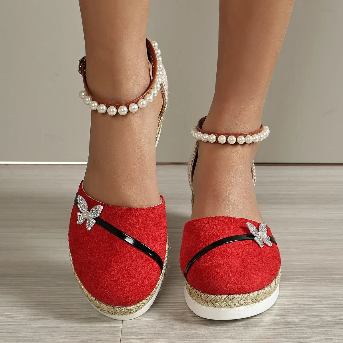 LP | wedge and bow sandals for women