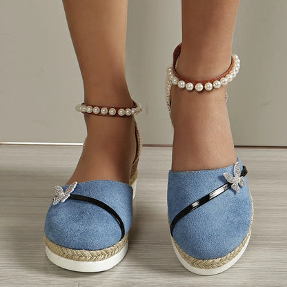 LP | wedge and bow sandals for women