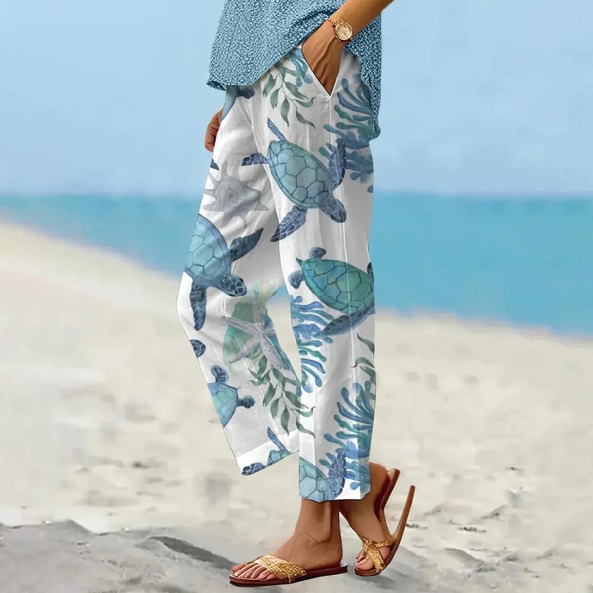 Cute blue pants with side pockets