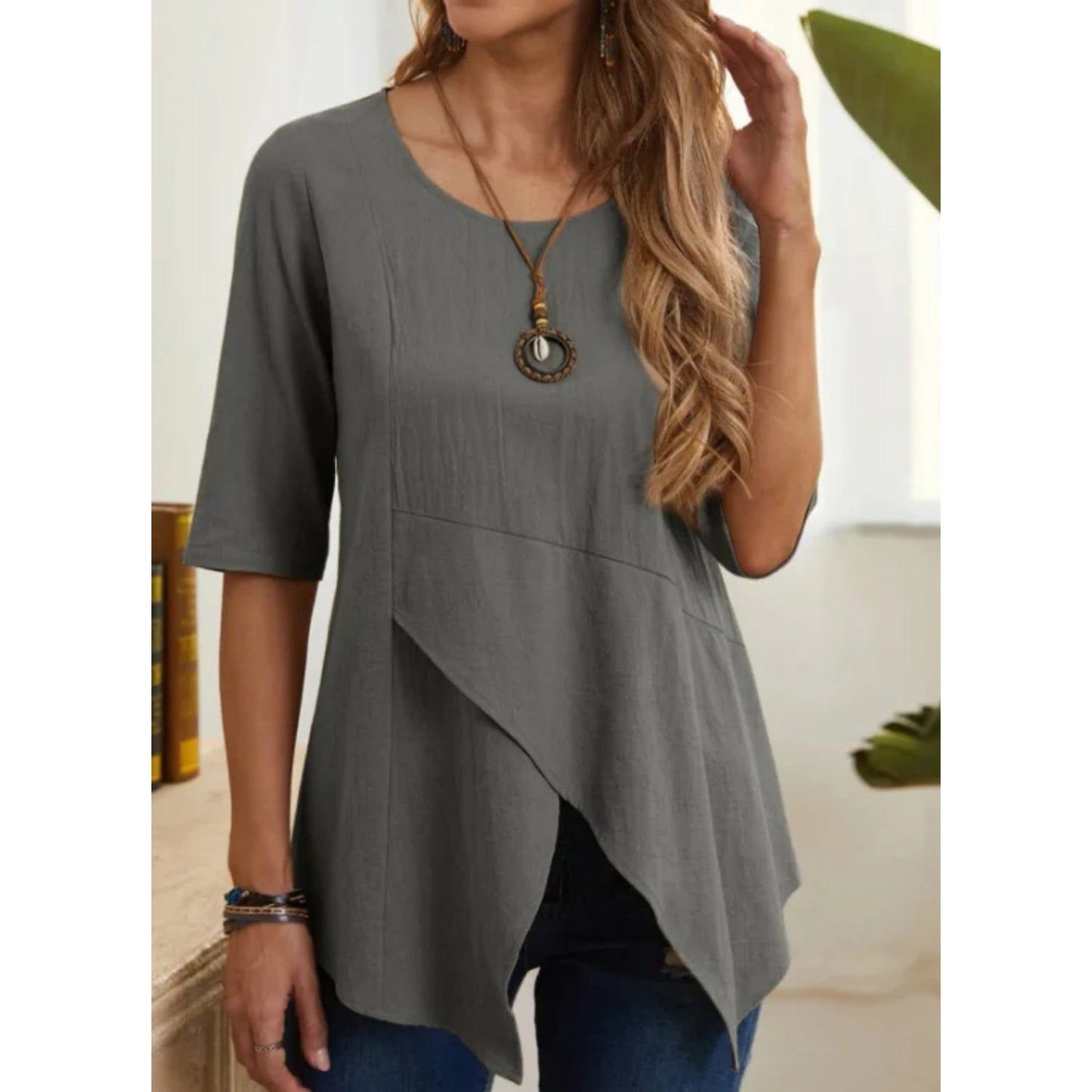 ByLina - Round-neck blouse