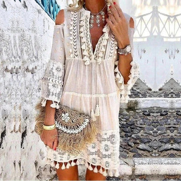 LP | Boho Lace Mini Dress