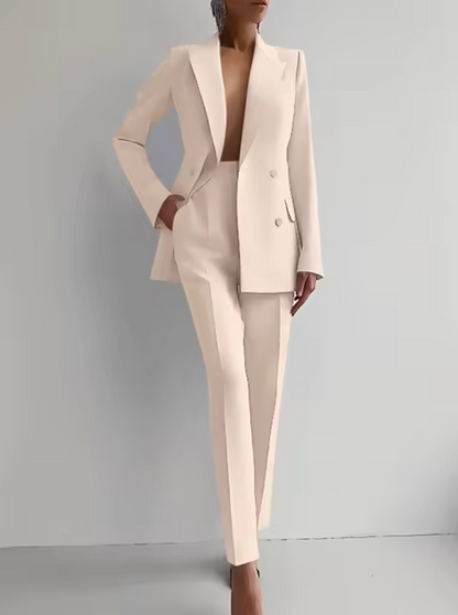 Mariza - Pleated blazer and pants set