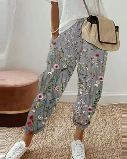 Rolled-up thong pants