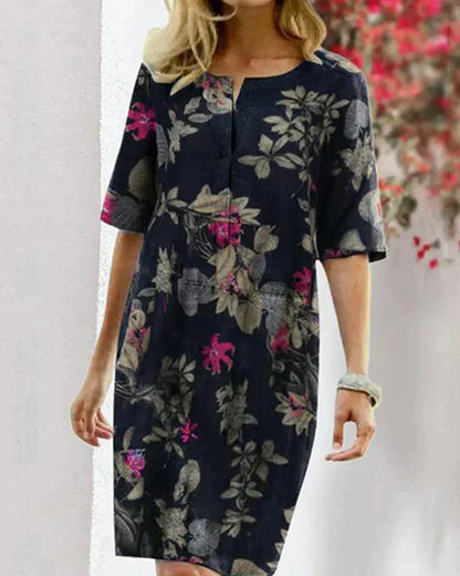 LP | Summer dress with elegant print