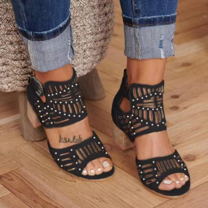 LP | Sandals with heel and hem-to-heel