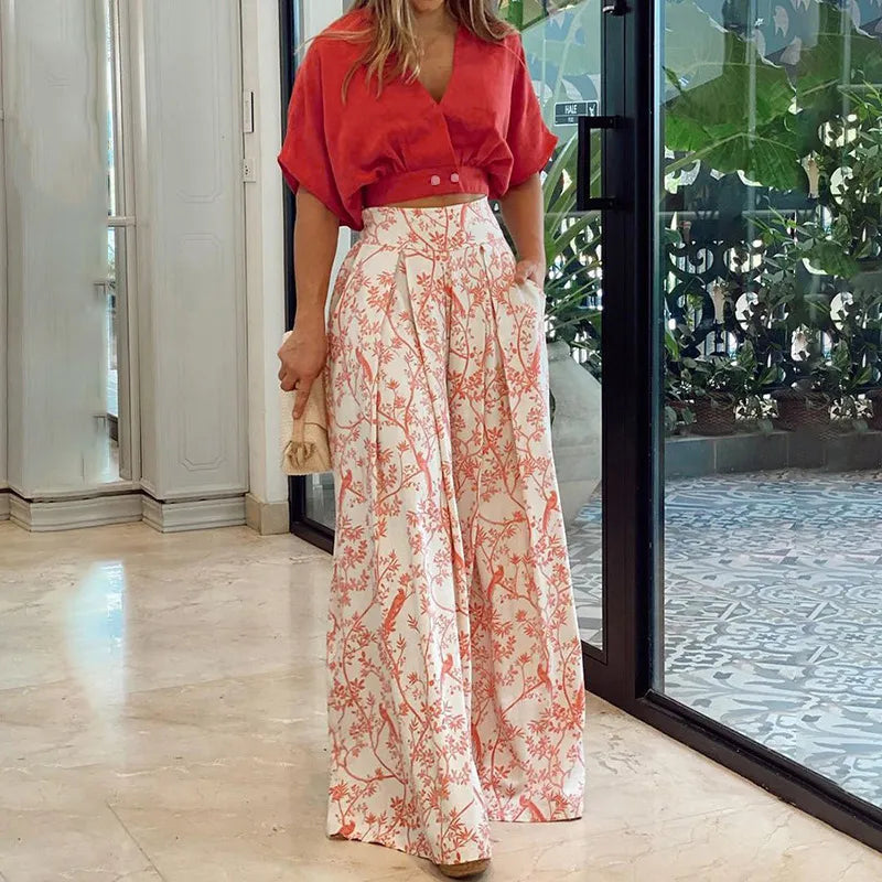 LP | Two-piece shirt and baggy pants set