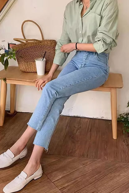 Tessa | Women's High Waist Straight Jeans