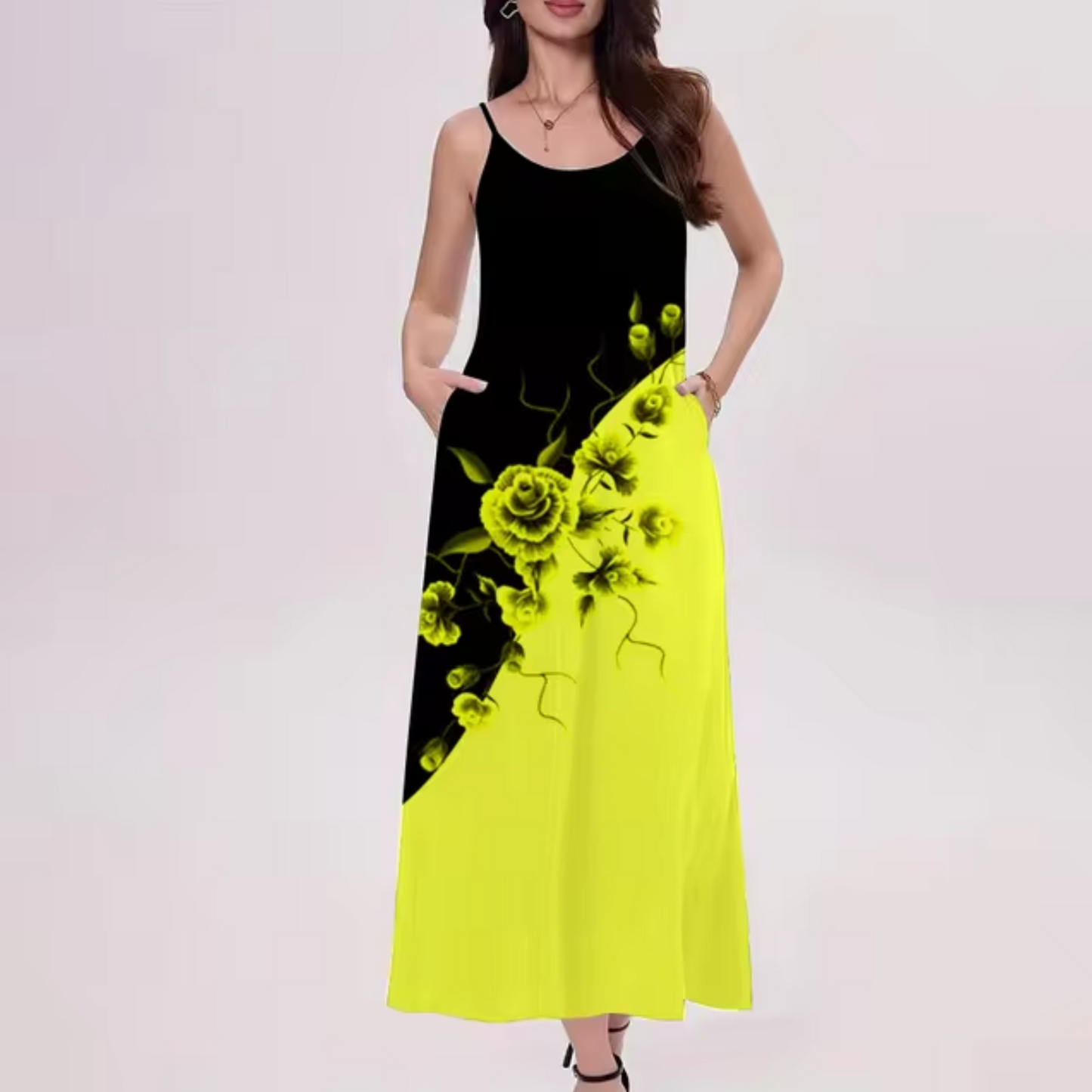 LP | Color Block Long Dress