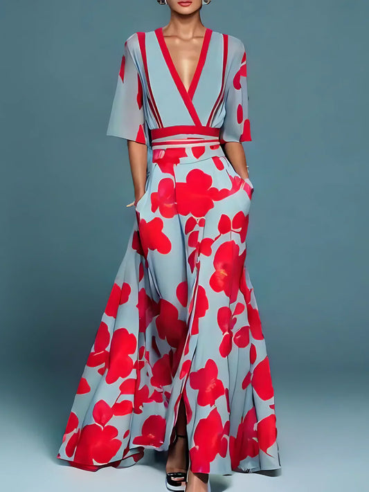 Elegant floral dress for the purse