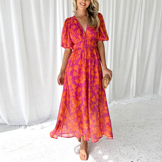 LP | V-neck maxi dress