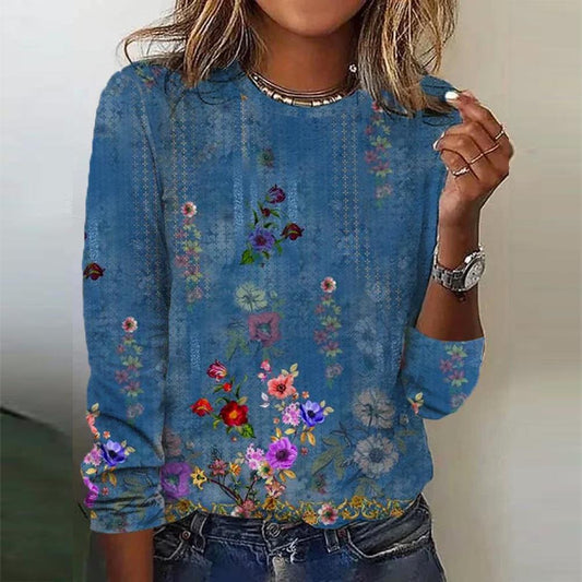 LP | Cool long-sleeved top with round neckline