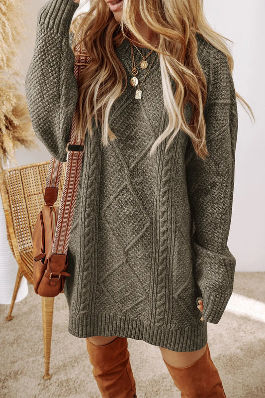 LP | Women's dress with round neckline and darts